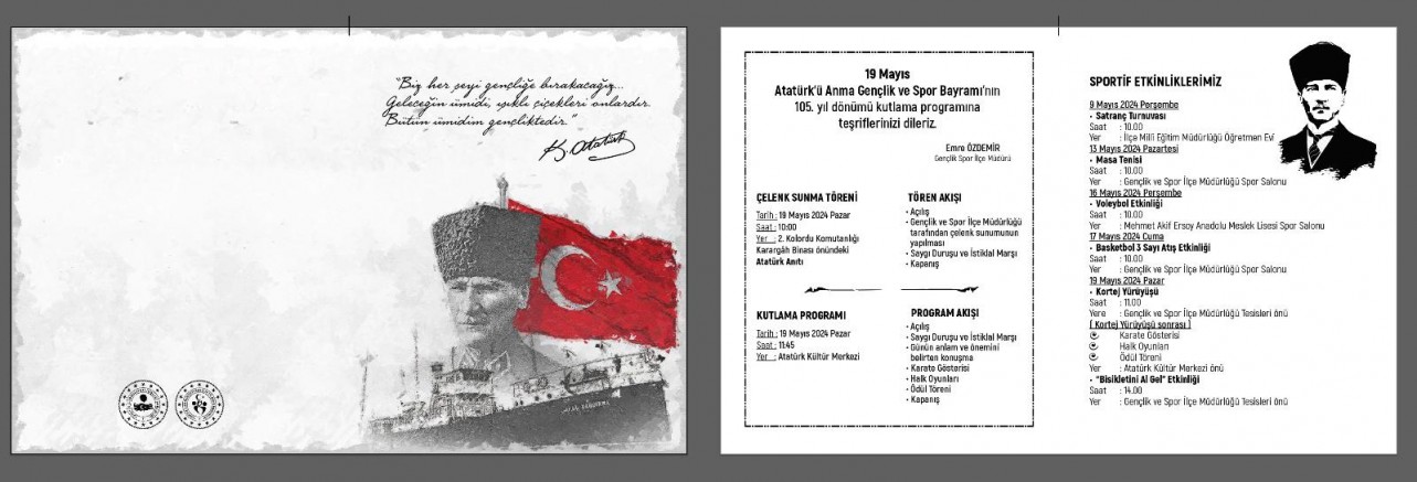 19 Mayıs Kutlama Programı Belli Oldu