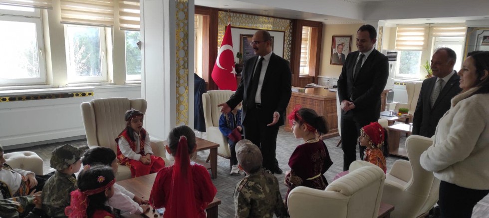 Anasınıfı Öğrencilerinden Kaymakam Abacı’ya Ziyaret