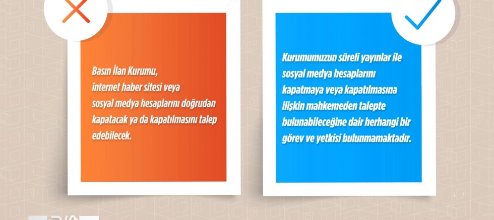 Basın İlan Kurumu Paylaştı: 5 Doğru 5 Yanlış