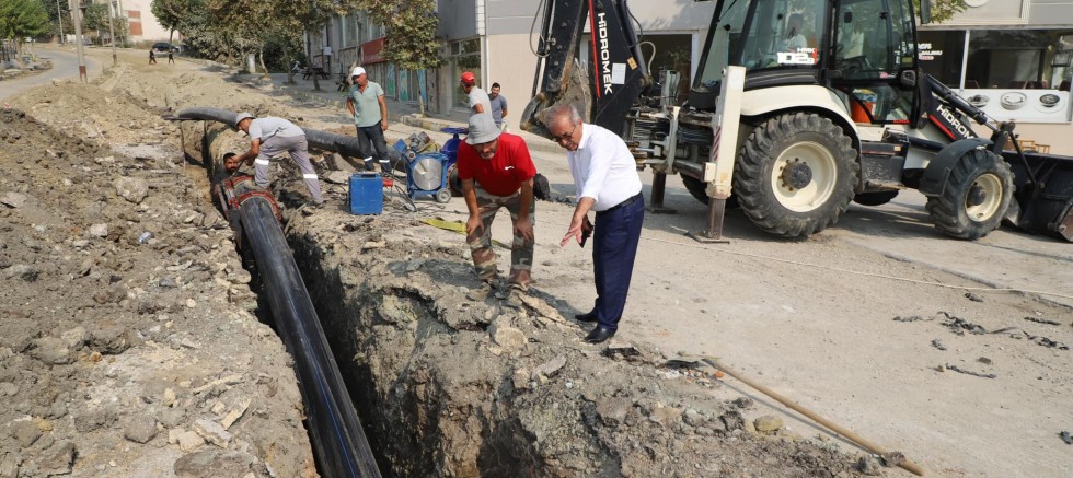 Başkan Özacar, Alt Yapı Çalışmalarını İnceledi