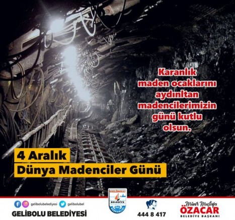Başkan Özacar’dan Dünya Madenciler Günü Mesajı