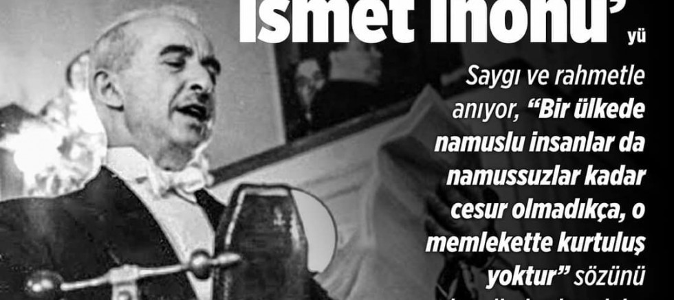 Başkan Özacar’dan İnönü’yü Anma Mesajı