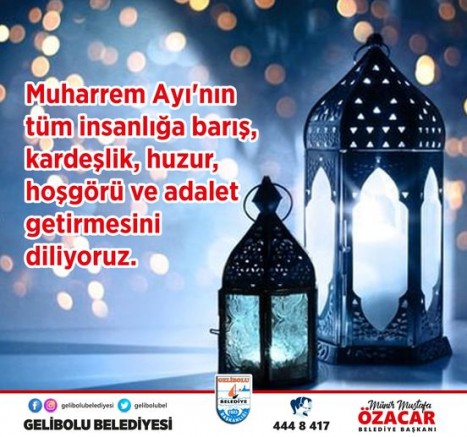 Başkan Özacar’dan Muharrem Ayı Mesajı