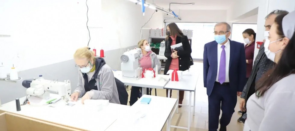 Başkan Özacar’dan Tekstil Atölyesine Ziyaret