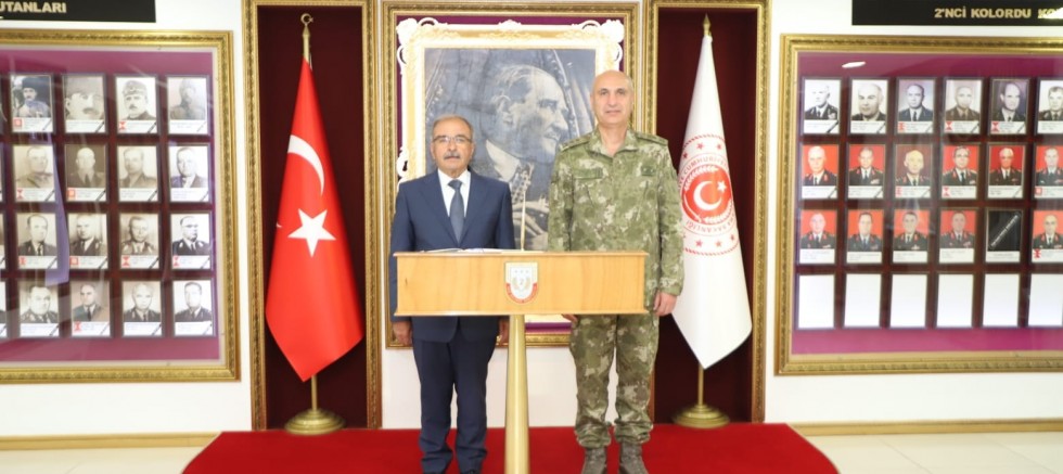 Başkan Özacar’dan Tümgeneral Yaldız’a Ziyaret