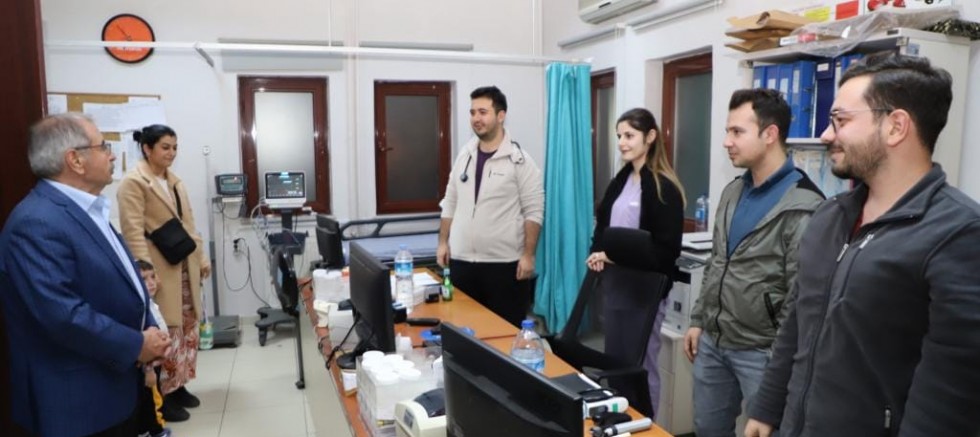 Başkan Özacar’dan Yılbaşı Gecesinde Ziyaretler