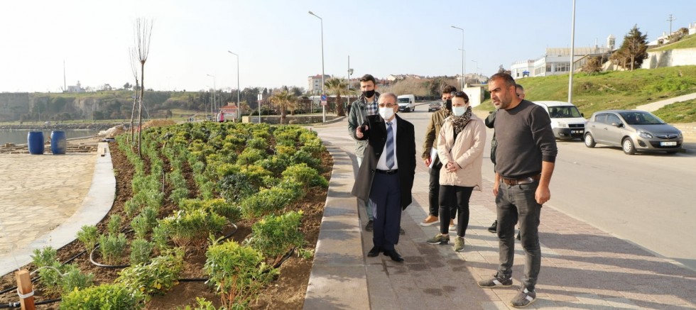 Başkan Özacar, Hamzakoy’daki Çalışmaları İnceledi