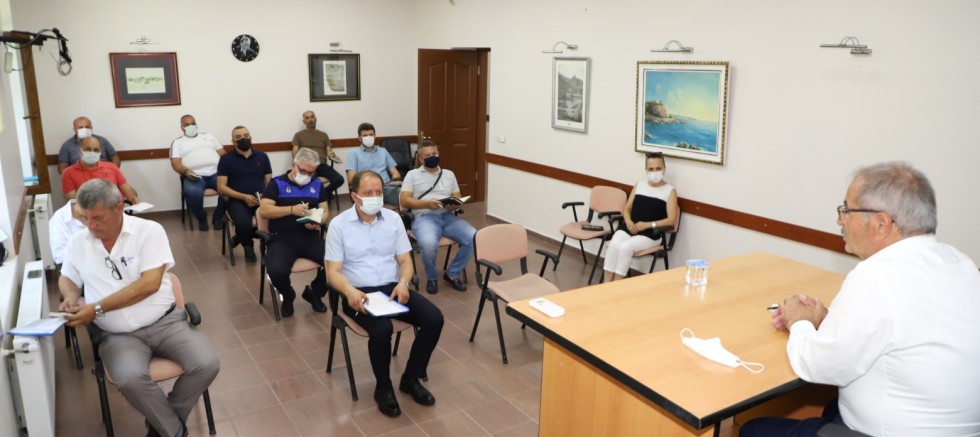 Başkan Özacar’ın Birim Amirleriyle Toplantısı