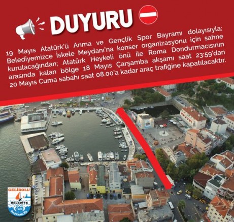 Belediyeden Araç Trafiğine Kapatılacak Yolla İlgili Duyuru!