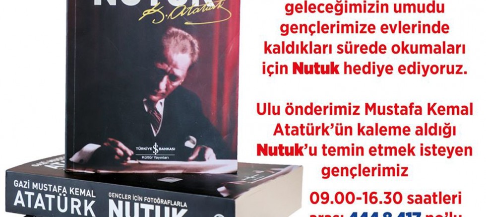 Belediyeden Evdeki Gençlere ‘Nutuk’ Armağanı