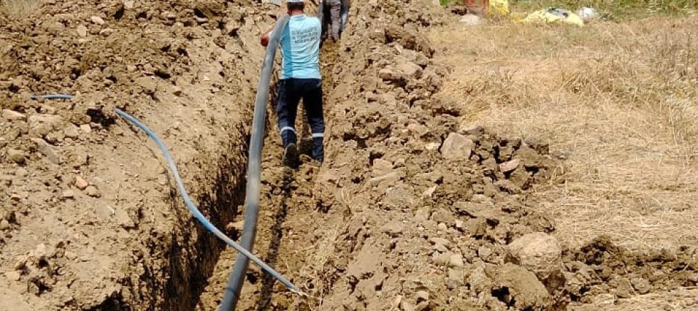 Çamlık Mevkiine Yeni Su Hatları Çekiliyor