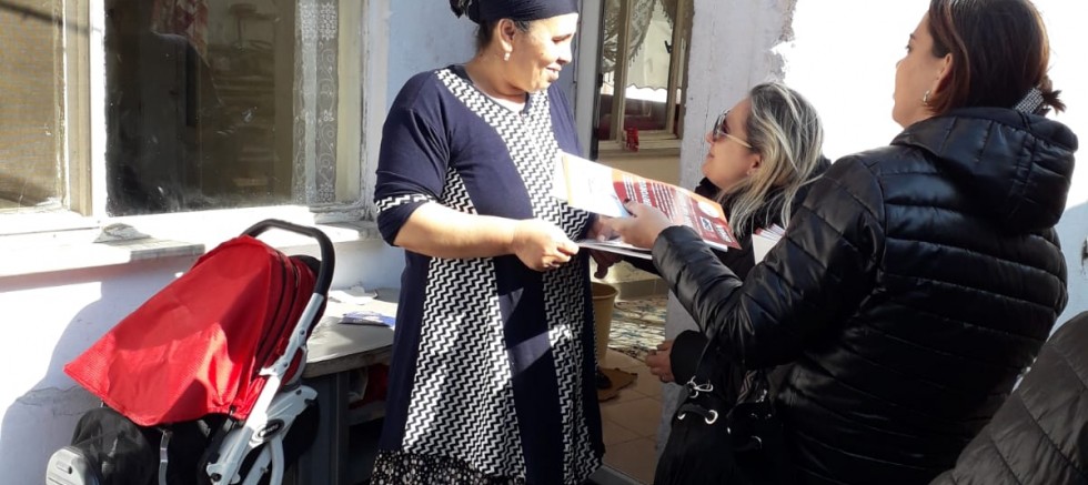 CHP İLÇE KADIN KOLLARI  ZİYARETLERİNİ SÜRDÜRÜYOR
