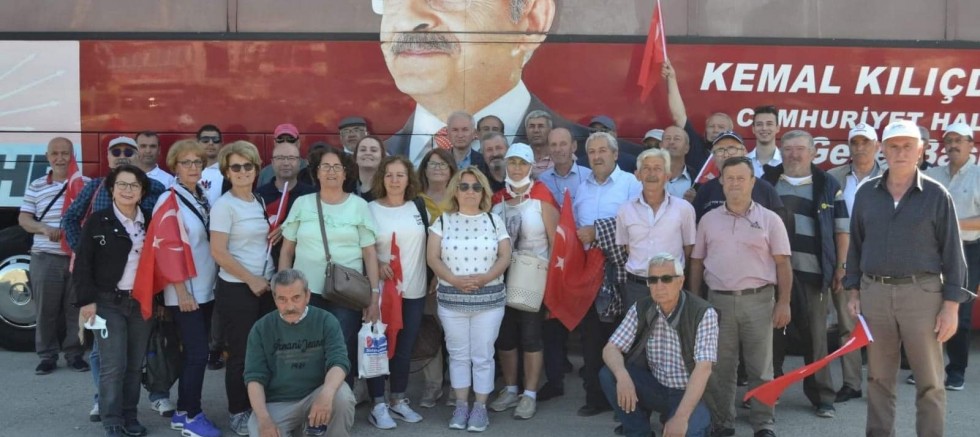 CHP İlçe Teşkilatı Milletin Sesi Mitingine Katıldı