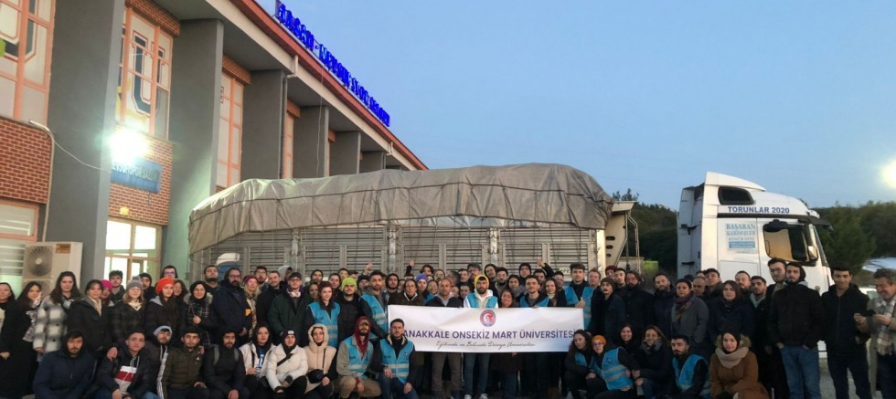 ÇOMÜ Sosyal Sorumluluk Birimi, Afet Yaralarını Sarmaya Devam Ediyor