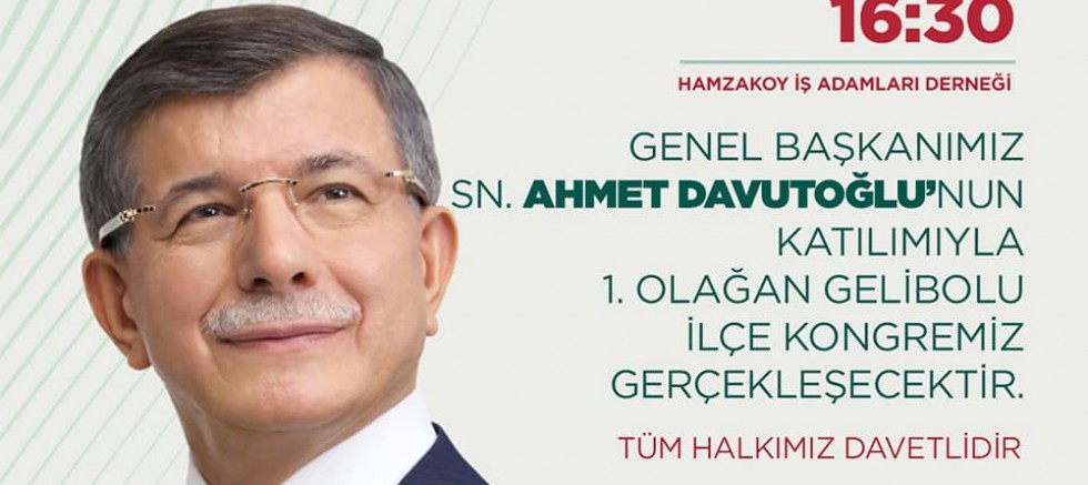 Davutoğlu İlçemize Geliyor!
