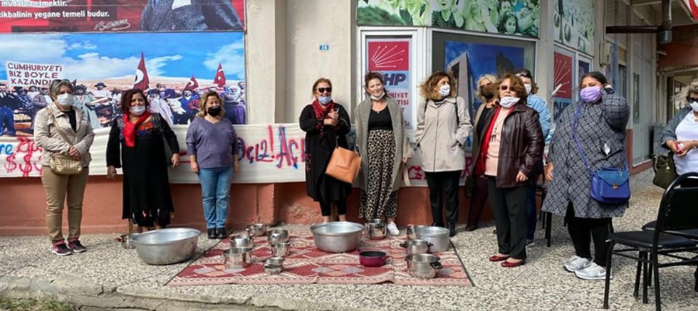 Eceabat’ta ‘Tencere Boş’ Eylemi Yapıldı