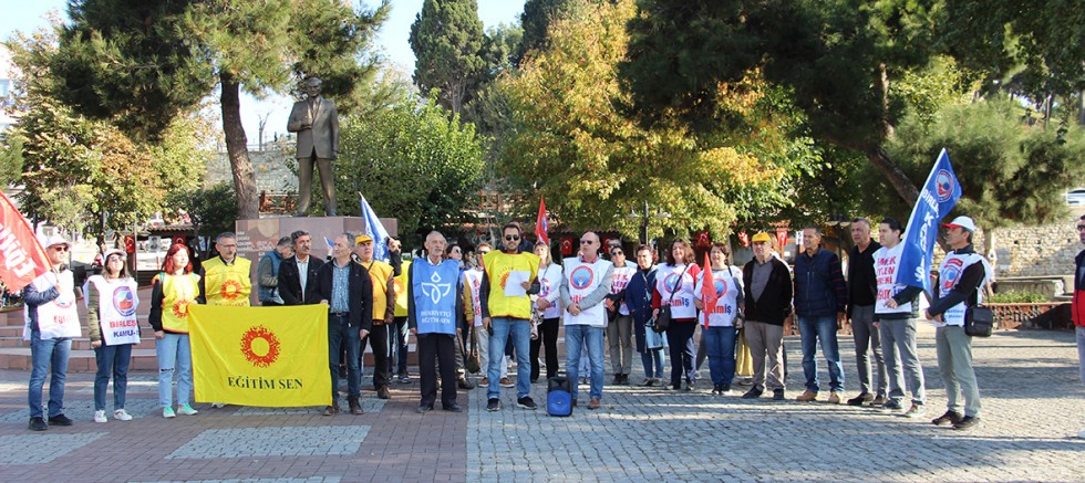 Eğitim Sendikalarından ÖMK’ya Karşı İş Bırakma Eylemi