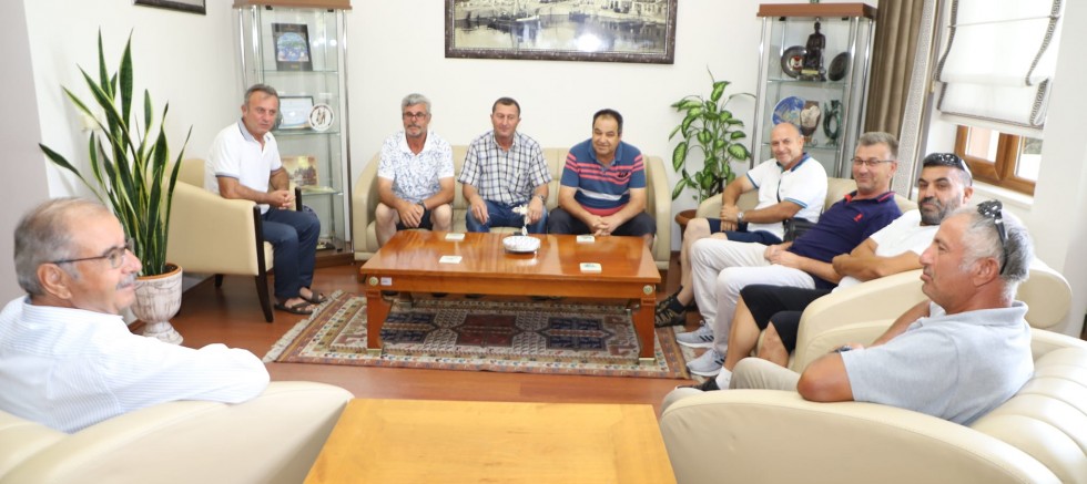 Emekli Olan İşçilerden Başkan Özacar’a Ziyaret