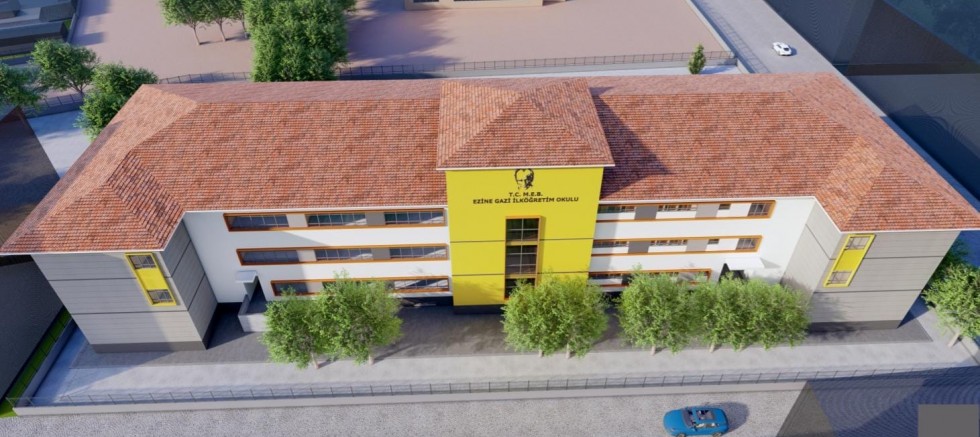 Ezine Gazi 24 Derslikli İlkokulu Tamamlanmak Üzere