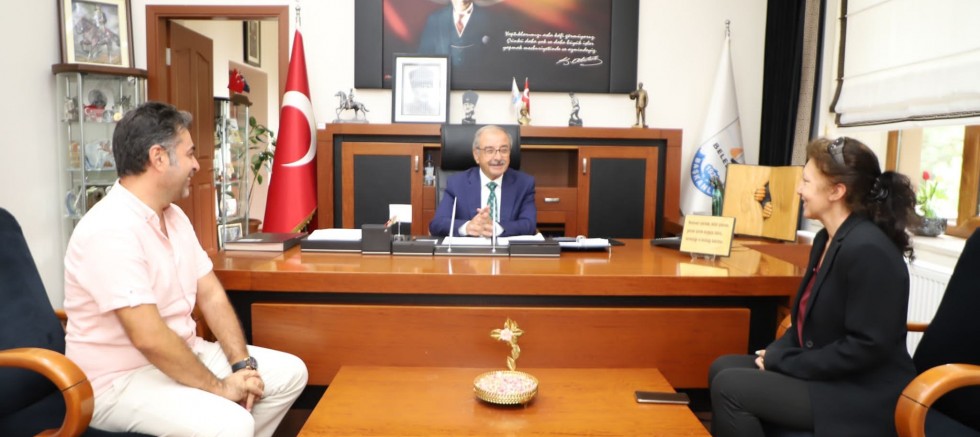 Fen Lisesi Müdüründen Başkan Özacar’a Ziyaret