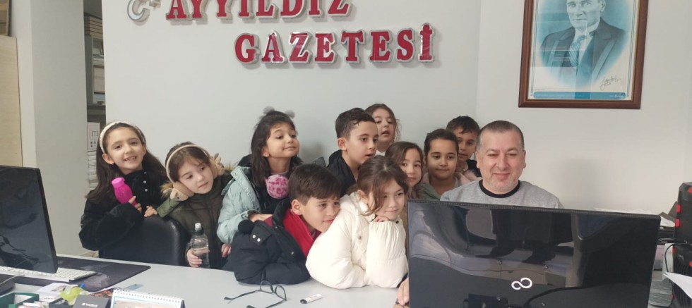 Gazi Süleyman Paşa İlkokulu Öğrencilerinden Gazetemize Ziyaret