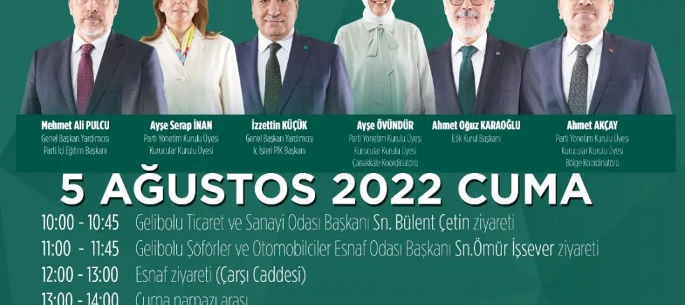 Gelecek Partisi Heyeti İlçemizde Ziyaret Gerçekleştirecek