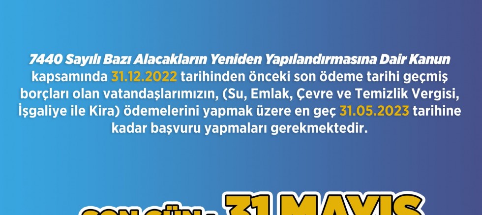Gelibolu Belediyesi’nden Yapılandırma Duyurusu!