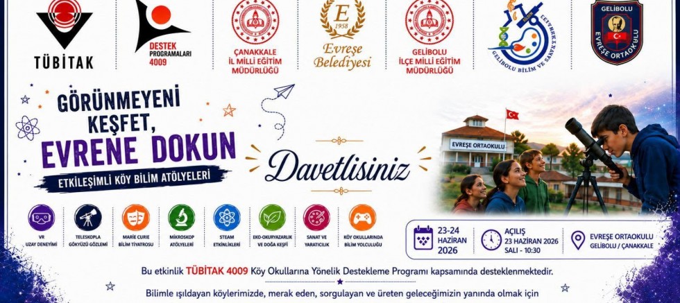 Gelibolu’da TÜBİTAK Desteklli Bilim Atölyesi