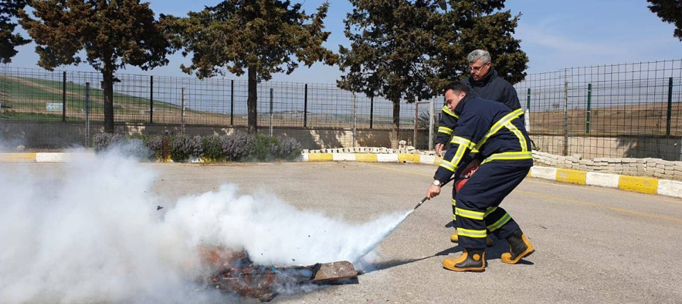 Gelibolu İtfaiyesinden Yangın Tatbikatı