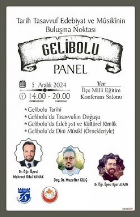 Gelibolu’nun Tarihi ve Kültürel Mirasları Paneli Düzenleniyor
