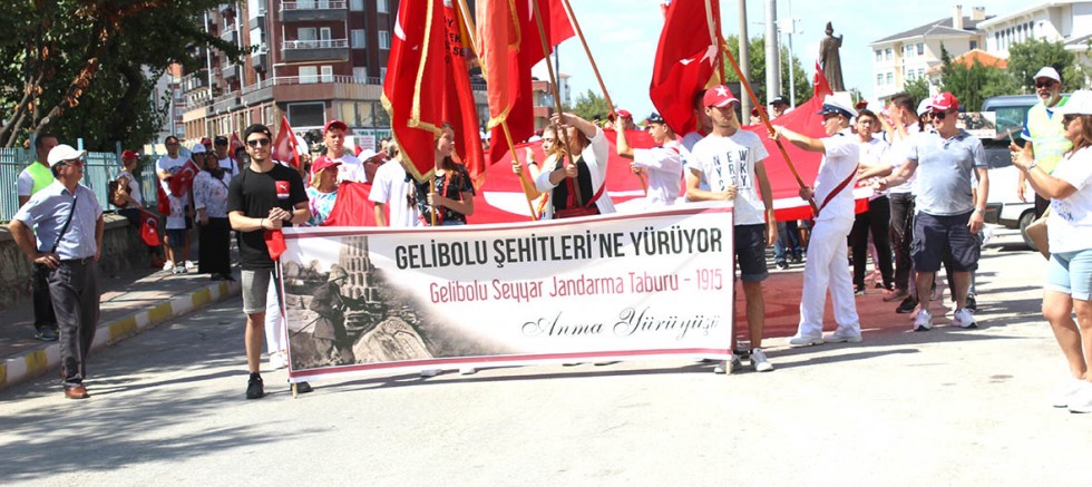 “Gelibolu Şehitlerine Yürüyor” Etkinliği Gerçekleştirildi