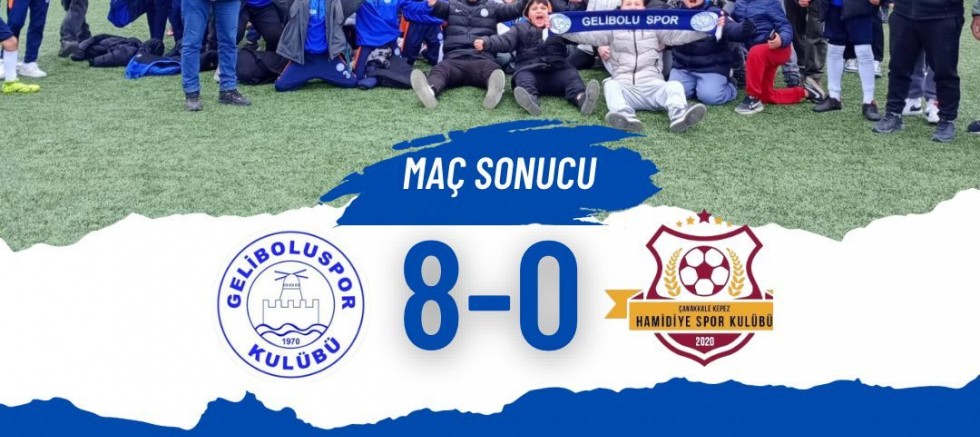 Geliboluspor’dan 8 Gollü Galibiyet