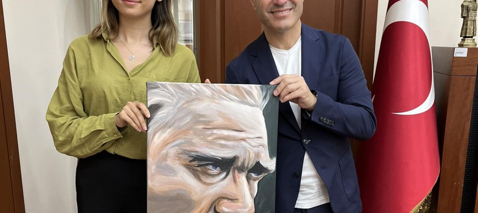 Genç Sanatçıdan Başkan Soyuak’a Ziyaret