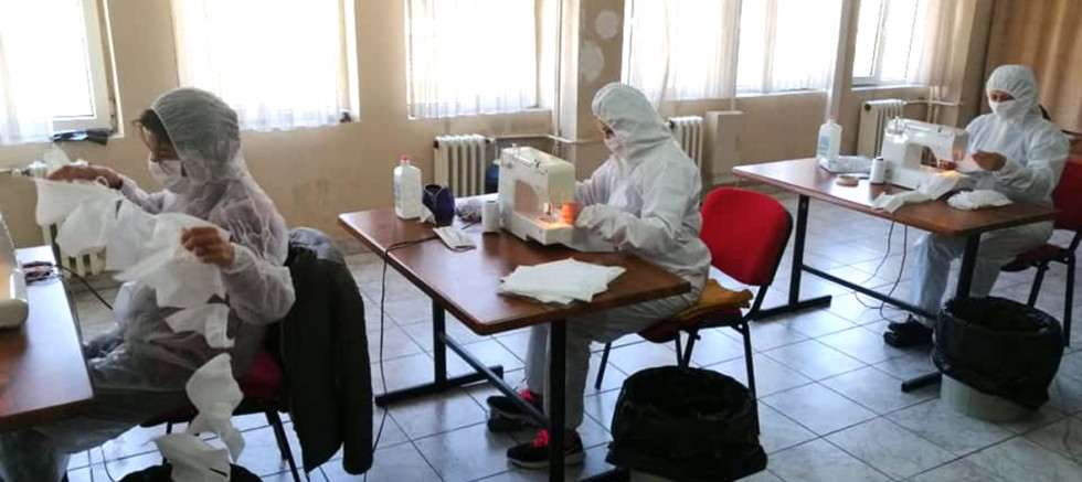 Halk Eğitim Merkezi Maske Üretimine Başladı