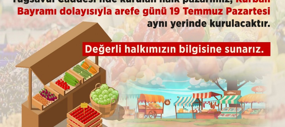 Halk Pazarı Pazartesi Günü Kurulacak