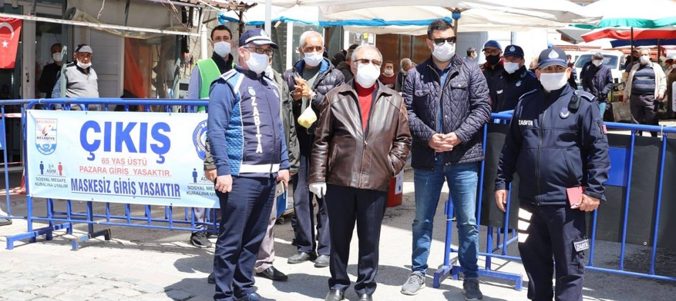 Halk Pazarı Tedbirlerle Kuruldu