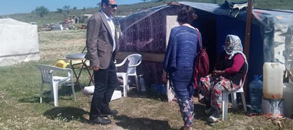 İlçe Sağlık Müdürlüğünden Roman Vatandaşlara Ziyaret