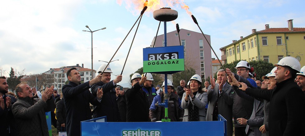 İlçemizde Doğalgaz Ateşi Törenle Yakıldı