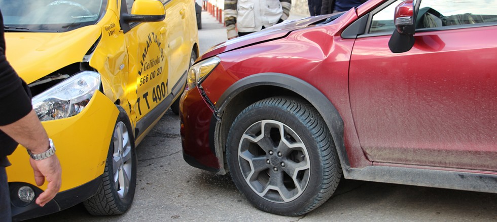 İlçemizde Maddi Hasarlı Trafik Kazası
