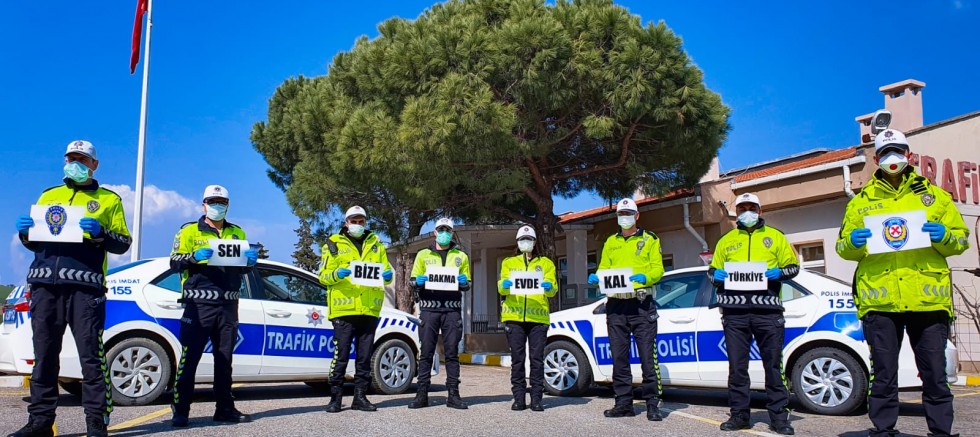 İlçeye Girişte Ateş Ölçme Uygulaması Yapılıyor