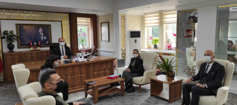 İpek Böceği Yetiştiriciliği Proje Yetkililerinden Kaymakam Abacı’ya Ziyaret
