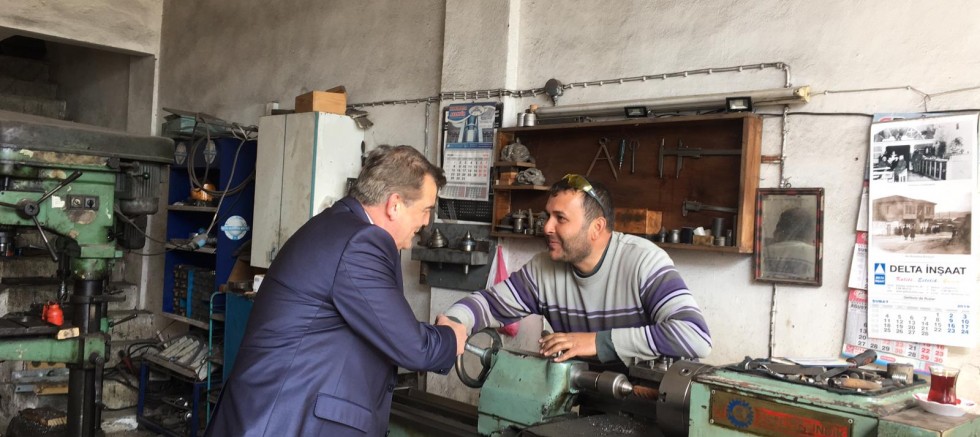 İYİ PARTİ İLÇE  TEŞKİLATINDAN  SANAYİ SİTESİ  ZİYARETİ