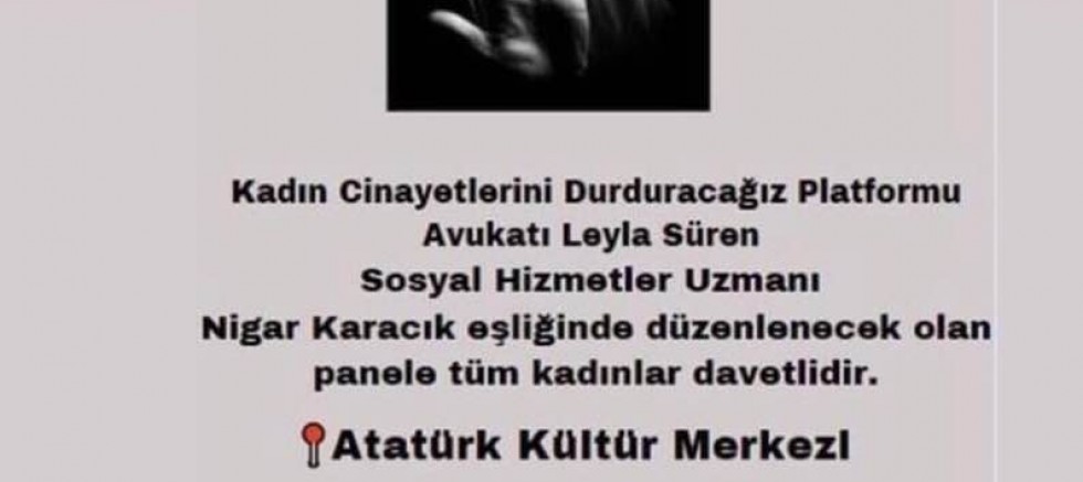 Kadına Şiddete Karşı Panel Düzenlenecek