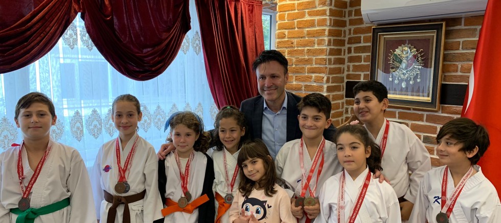 Karatecilerden Başkan Soyuak’a Ziyaret