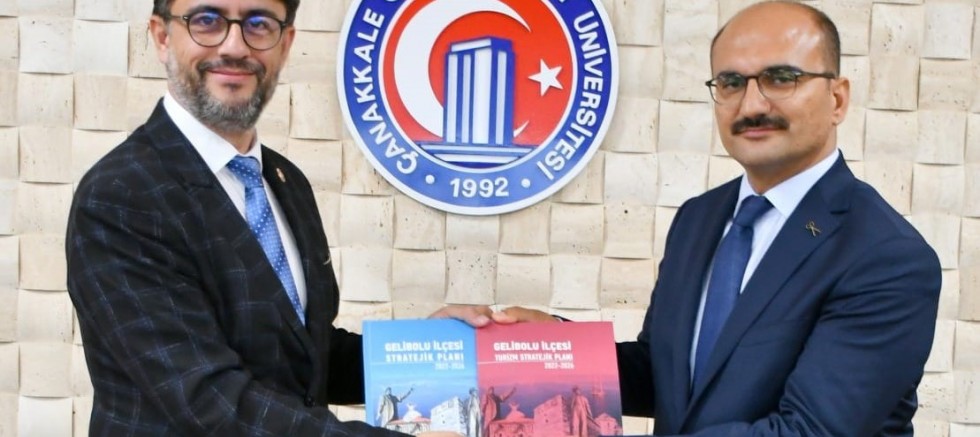 Kaymakam Abacı’dan ÇOMÜ Rektörü Erenoğlu’na Ziyaret