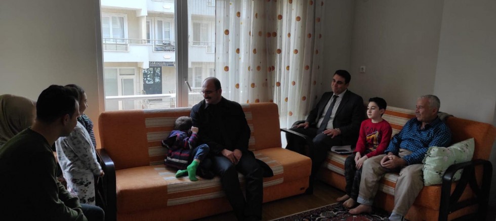 Kaymakam Abacı’dan Depremzede Ailelere Ziyaret