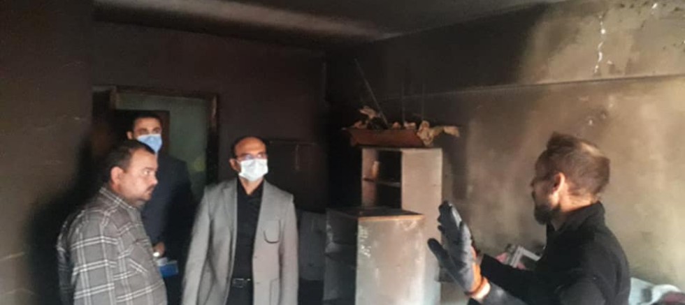 Kaymakam Abacı, Evi Yanan Aileyi Ziyaret Etti