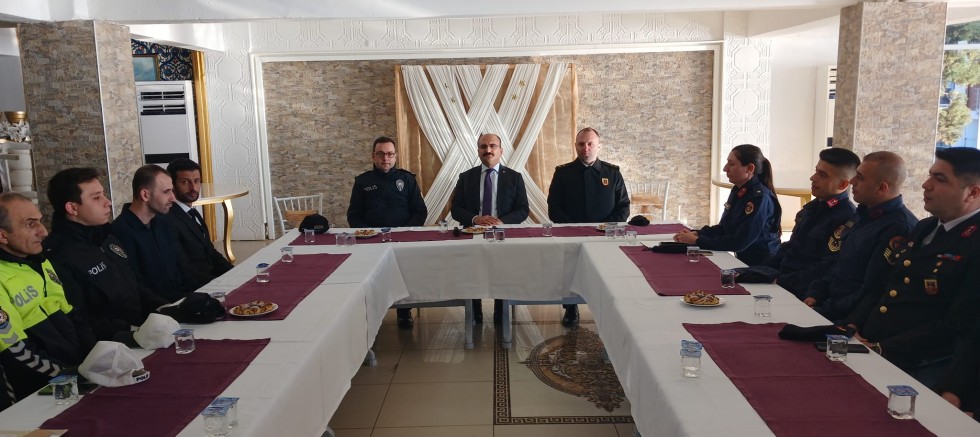 Kaymakam Abacı, Jandarma ve Emniyet Personeli İle Bir Araya Geldi