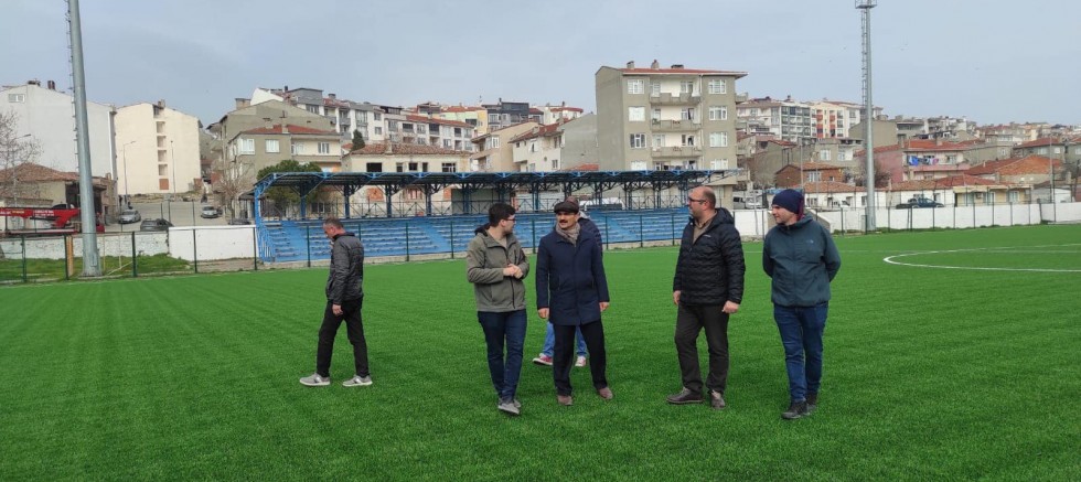 Kaymakam Abacı, Spor Tesislerindeki Çalışmaları İnceledi
