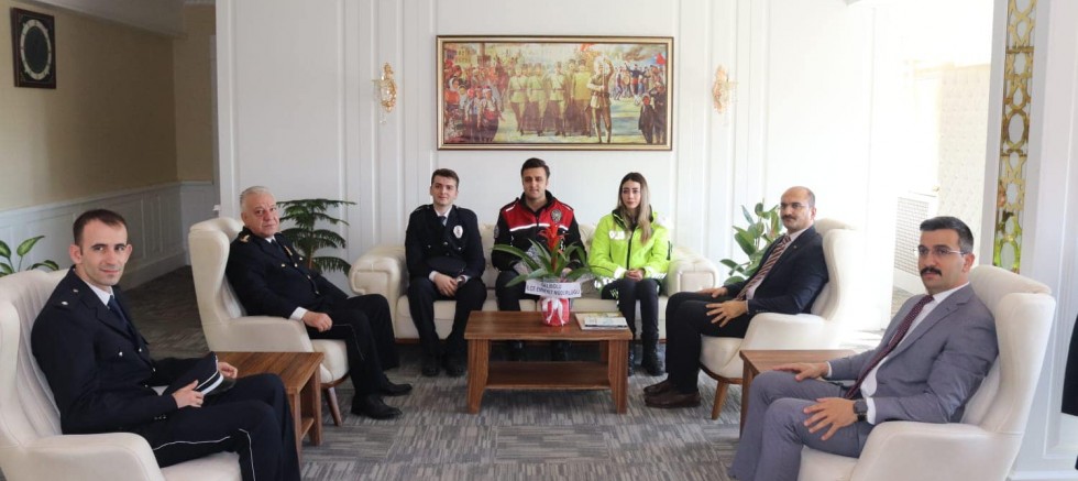 Kaymakam Abacı’ya Polis Haftası Ziyareti